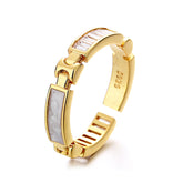 Champagne Gold Bone Light Luxury High Jewellery Ring For Women